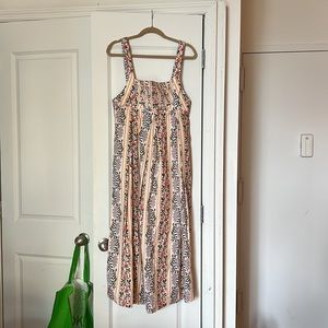 Agua by Agua Bendita Hortensia floral cotton midi dress size Medium